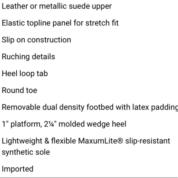 Bionica wedge shoes gold metallic shimmer size 7 - Picture 3 of 11